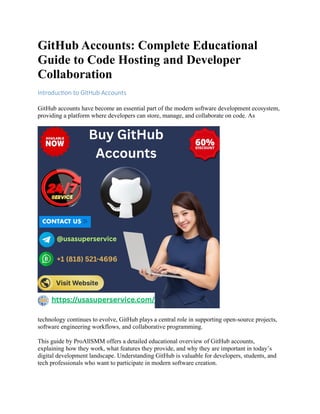 Complete Guide to Building a Strong GitHub Portfolio in 2026.docx