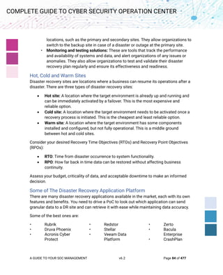 Complete Guide to Cyber Security Operation Center v6.2 | PDF