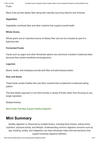 Complete Guide to Digestive Health_ Healthy Habits, Common Digestive ...