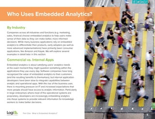 Embedded Analytics Sample The Complete Guide to Embedded Analytics | PDF