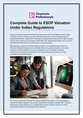 Zimsec Project Guide.pdf Complete Guide to ESOP Valuation Under Indian Regulations.pdf