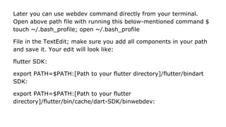 Complete guide to flutter app development | PPTX