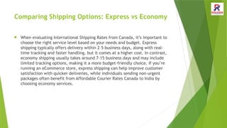 Complete Guide to International Shipping Rates from Canada for ...