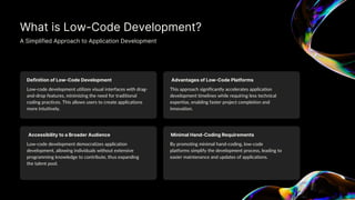 Complete Guide to Low-Code Development | PPT