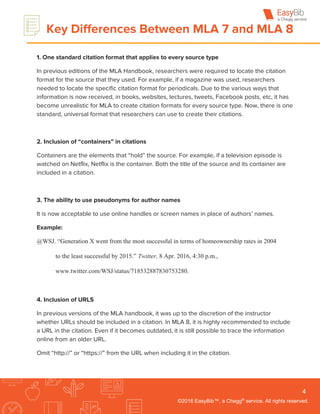 Complete Guide to MLA 8 by easyBib | PDF