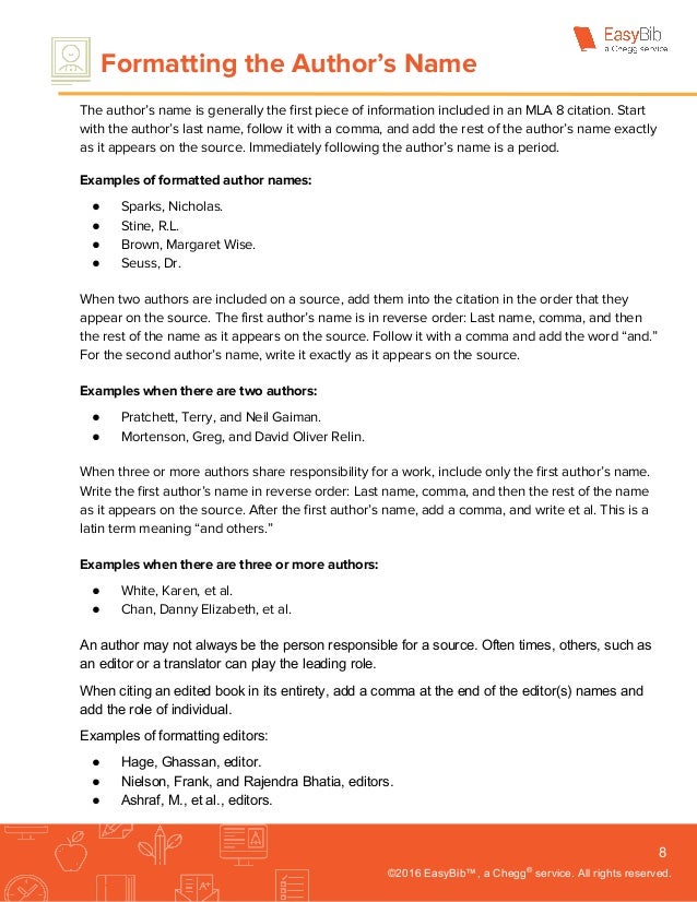 Complete Guide to MLA 8 by easyBib