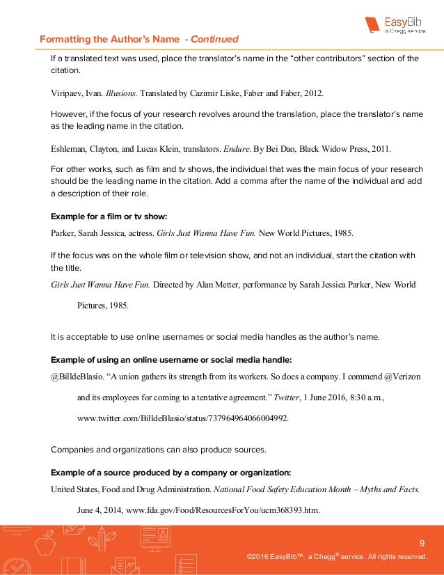 Complete Guide to MLA 8 by easyBib