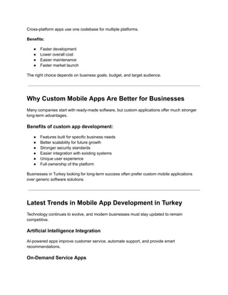 Turkey Software Developer Complete Guide to Mobile App Development in Turkey for Modern ...