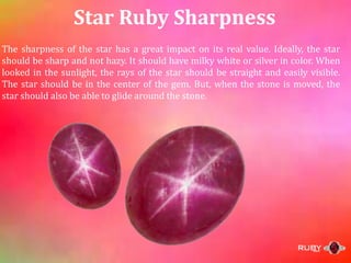 Star ruby meaning clearance