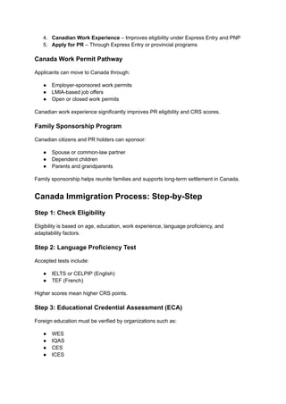 Complete Guide to the Canada Immigration Process in 2026 | PDF