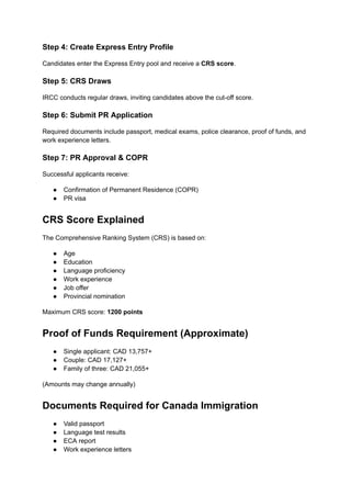 Complete Guide to the Canada Immigration Process in 2026 | PDF