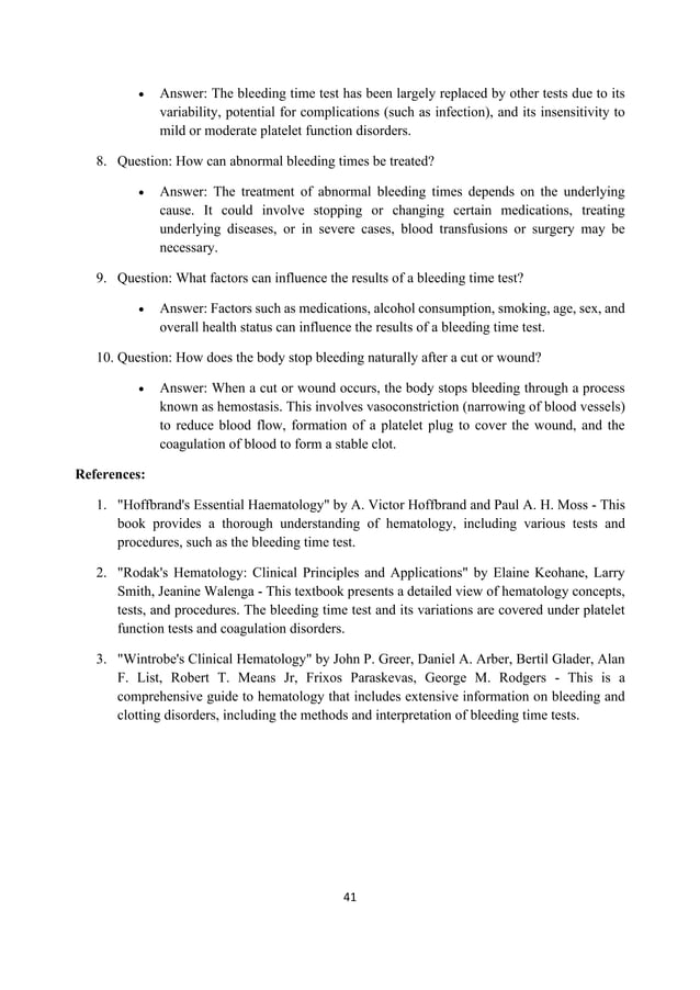 Complete Hematology Lab Manual_22MLH-201.pdf | First Aid | Injuries