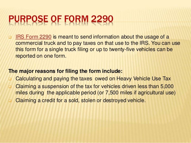 complete information on irs form 2290 instructions form 2290 instructions