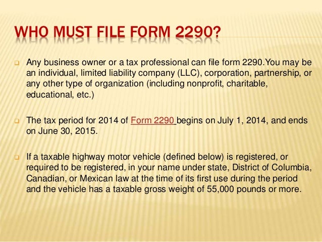 complete information on irs form 2290 instructions form 2290 instructions