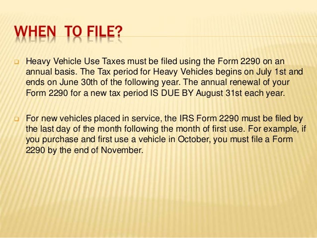 heavy highway vehicle use tax return form 2290 the best highway of form 2290 due date 2016