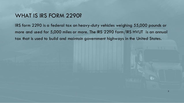 File Irs Form 2290 Online With Eform 2290