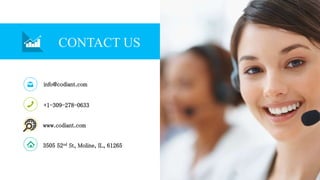 CONTACT US
info@codiant.com
www.codiant.com
3505 52nd St, Moline, IL, 61265
+1-309-278-0633
 
