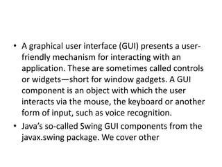 Complete java swing | PPTX