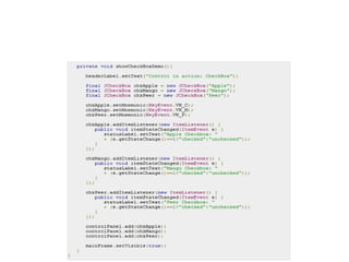 Complete java swing | PPTX