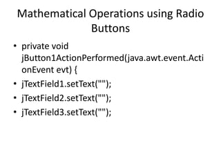 Complete java swing | PPTX