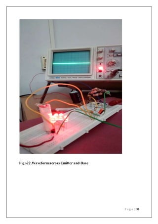 P a g e | 36
Fig:-22.Waveformacross Emitter and Base
 