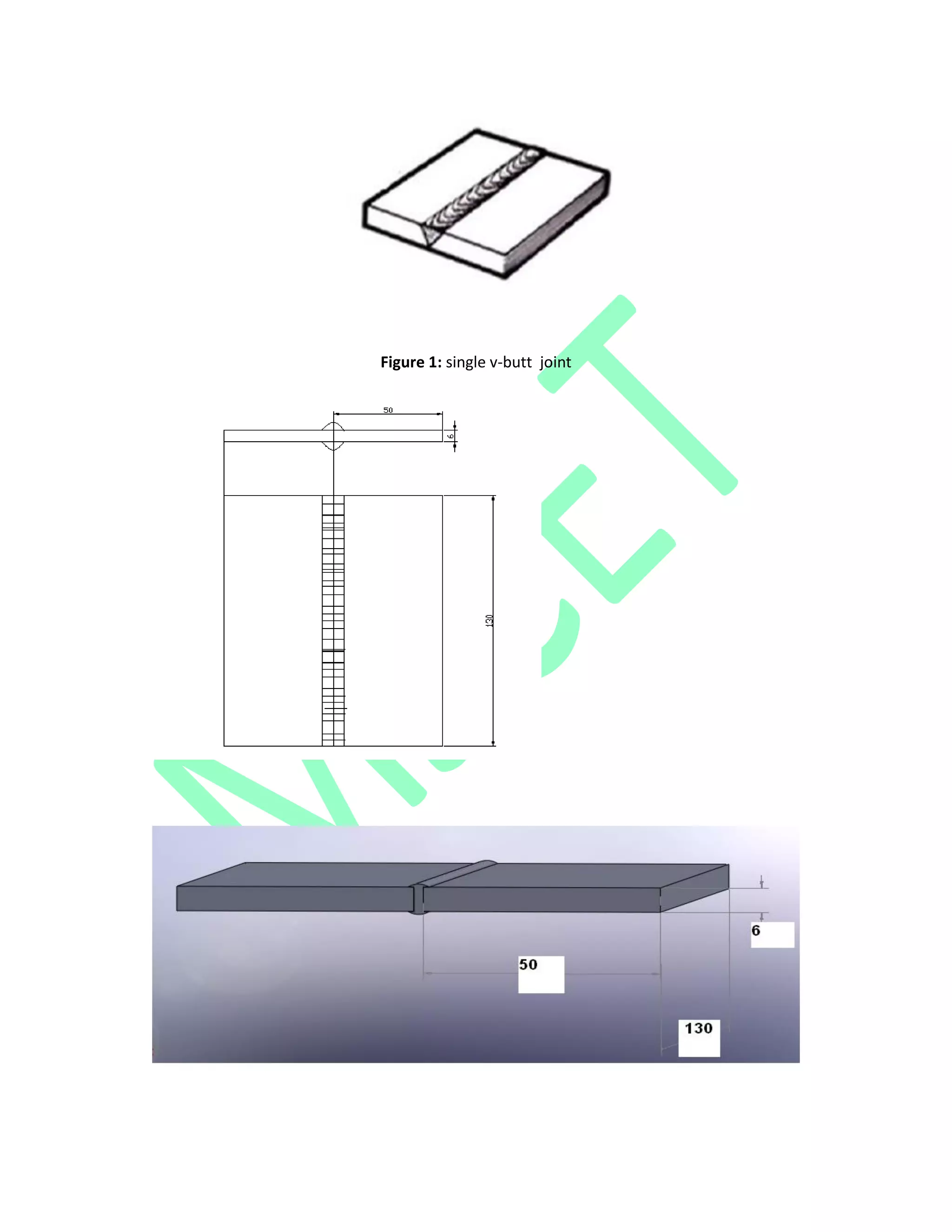 Figure 1: single v-butt joint
 