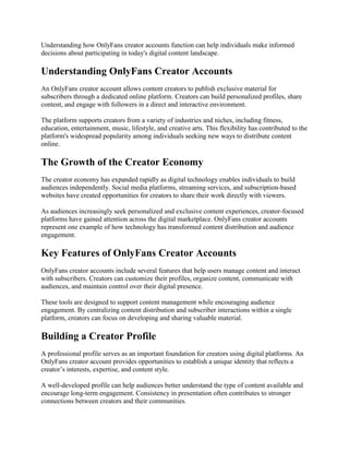 Only Fans Account Example Complete OnlyFans Creator Account Setup Guide for 2026.pdf