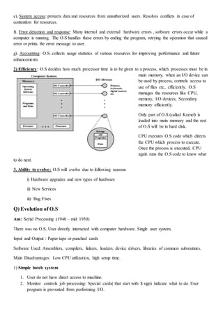 Complete Operating System notes | DOCX