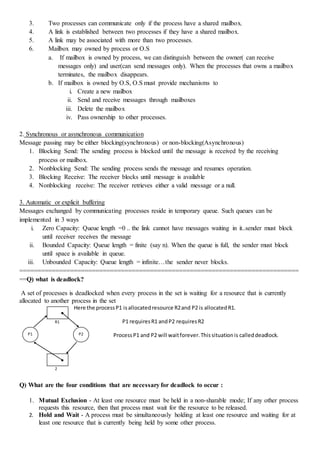 Complete Operating System notes | DOCX