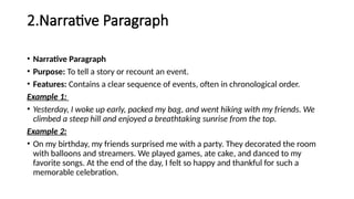 A Complete Paragraph Example COMPLETE PARAGRAPH WRITING-1.pptx full detail | PPTX