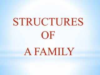 STRUCTURES
OF
A FAMILY
 