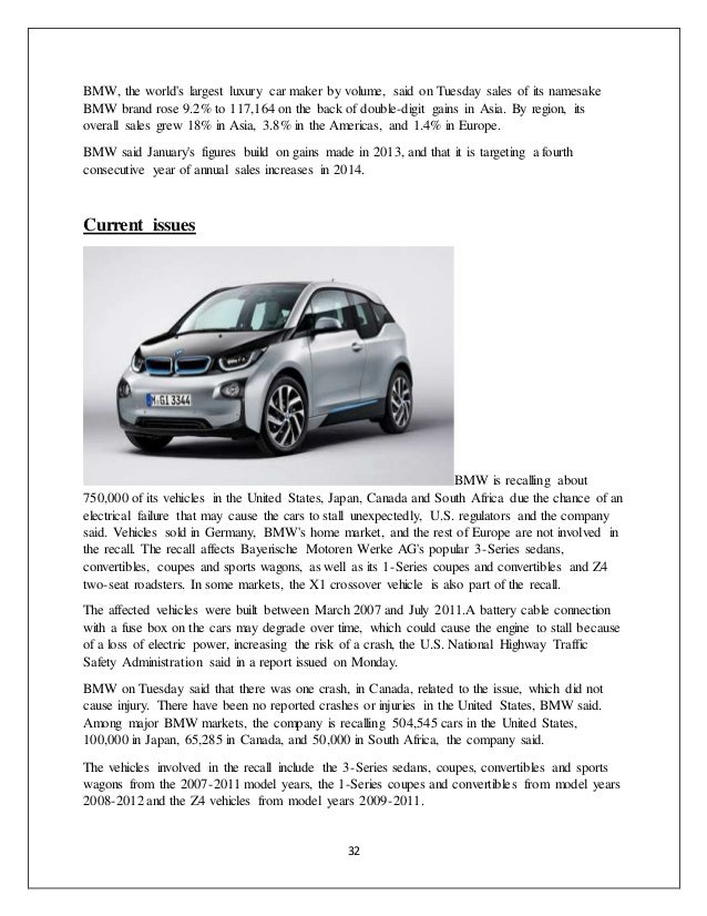 completed project on bmw
