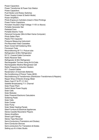Complete project list | PDF