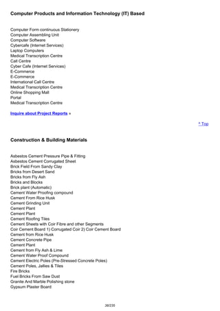 Complete project list | PDF