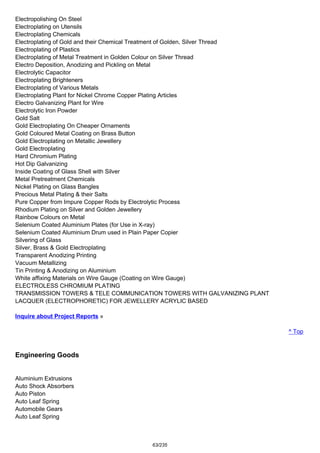 Complete project list | PDF