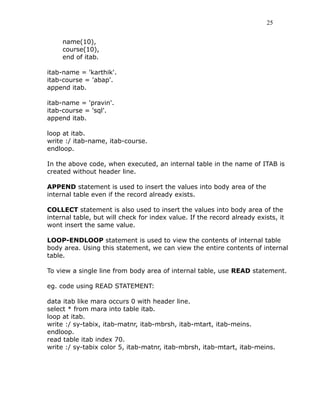 Complete reference to_abap_basics | PDF