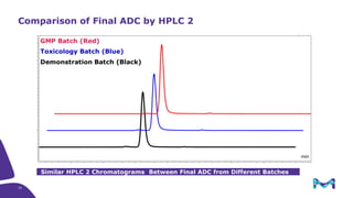 Comparison of Final ADC by HPLC 2
Similar HPLC 2 Chromatograms Between Final ADC from Different Batches
33
 