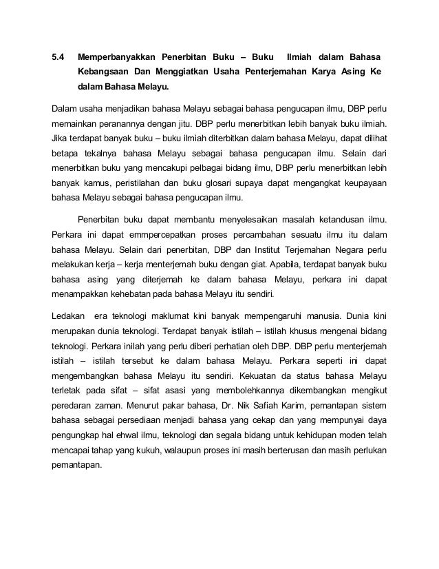Bahasa Melayu Sebagai Bahasa Ilmu