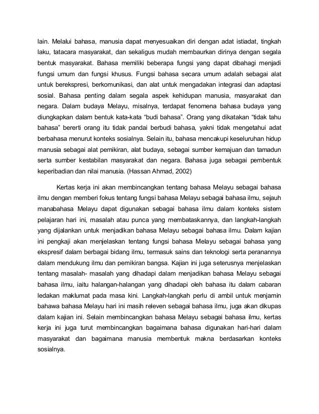 Bahasa Melayu Sebagai Bahasa Ilmu