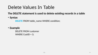 Sql Delete Statement Example Comprehensive SQL & DBMS Fundamentals: From Basics to Advanced Concepts ...
