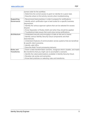 Complete Study Guide for the Identity Security Engineer Exam | PDF