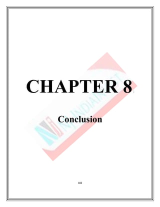 102
CHAPTER 8:
Conclusion
 