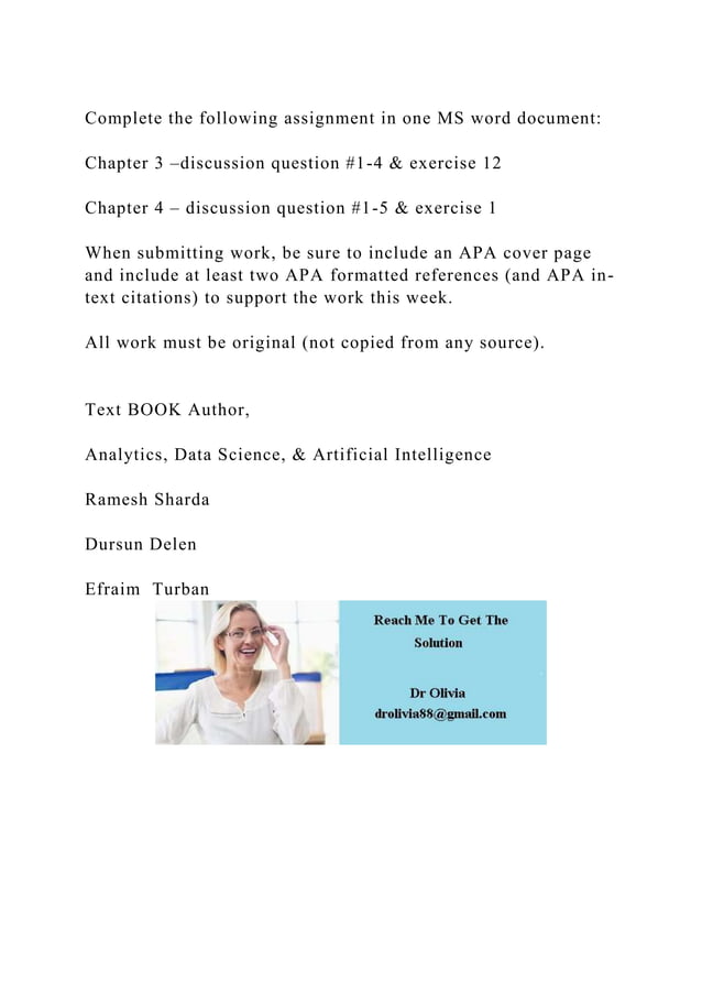 Complete the following assignment in one MS word document Chapt.docx ...
