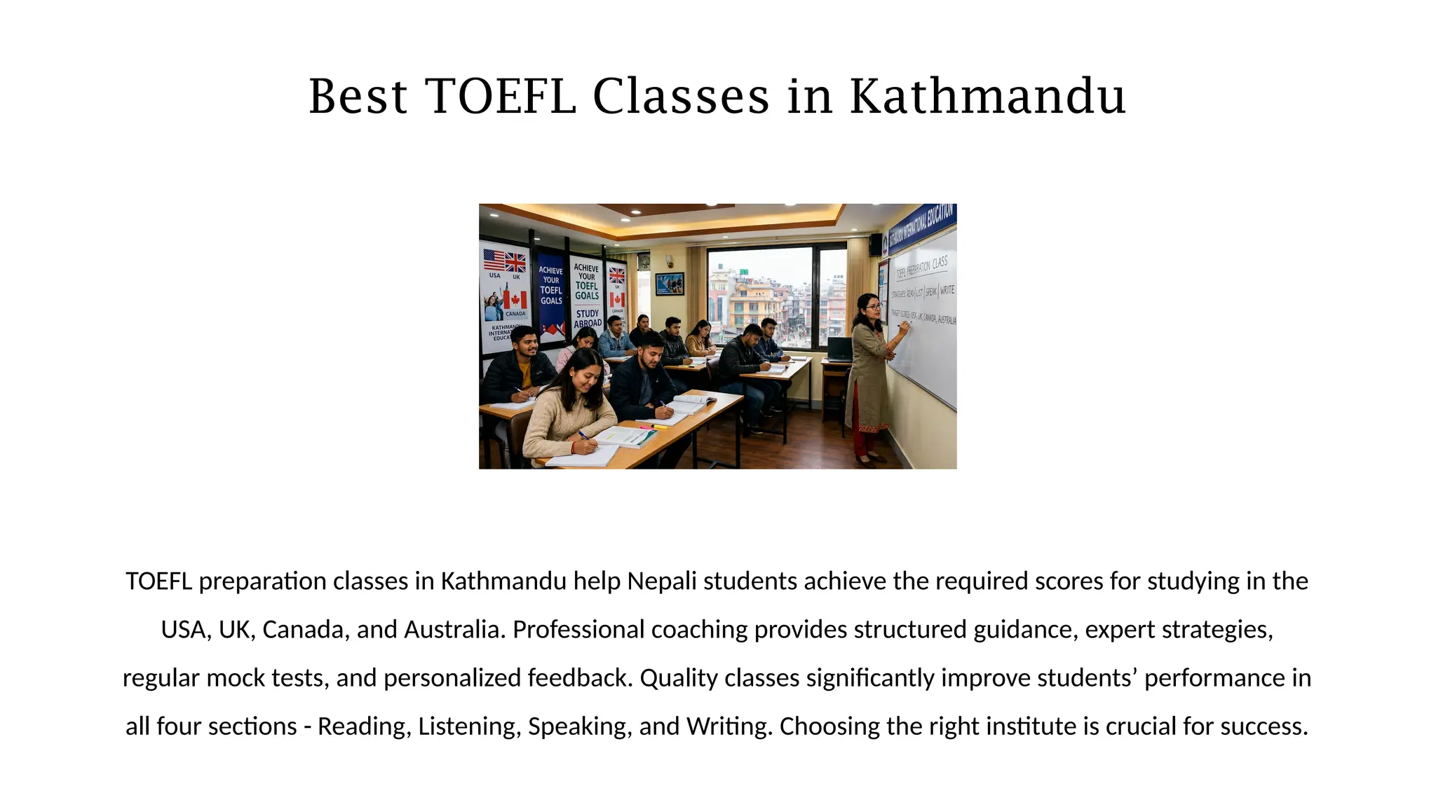 Complete TOEFL iBT Guide for Nepali Students 2026