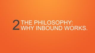 THE PHILOSOPHY:
WHY INBOUND WORKS.2
 