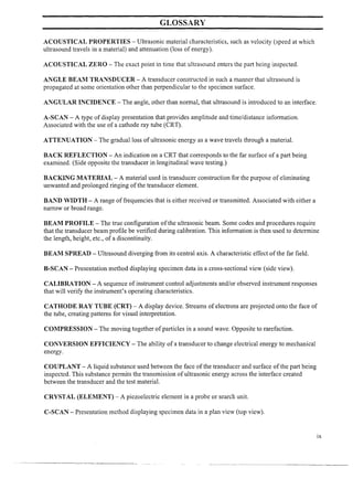 Complete ultrasonic testing work book