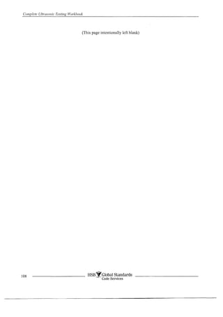 Complete ultrasonic testing work book