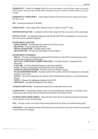 Complete ultrasonic testing work book