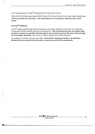 Complete ultrasonic testing work book