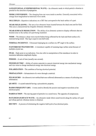 Complete ultrasonic testing work book